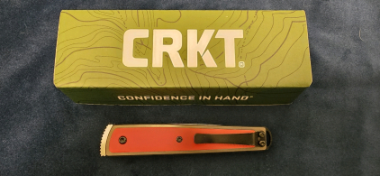 CRKT Snap-On Black And Red Pocket Knife