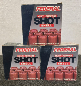 Federal 12ga Multi-Purpose Shot Shells- 3 Boxes