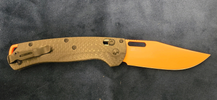 Orange And Black Pocket Knife