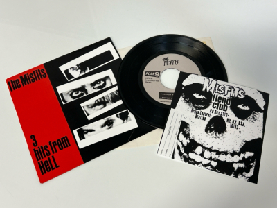 The Misfits 45 RPM- 3 Hits From Hell With Friend Club Insert