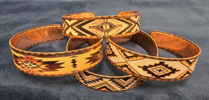 (4) Southwest Style Copper Cuff Bracelets