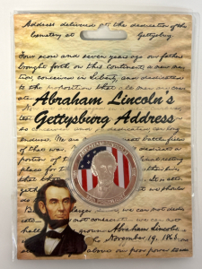Abraham Lincoln's Gettysburg Adress Coin