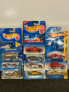(10) HotWheel Collectible Cars