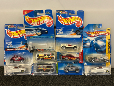 (10) HotWheel Collectible Cars