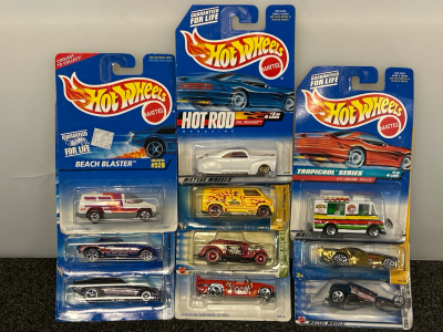 (10) HotWheel Collectible Cars