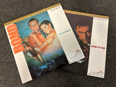 Bond Thunderball and You Only Live Twice Collectible Laser Discs