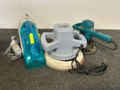 Dirt Devil Spot Scrubber, Pro Elite 10" Orbital Buffer/ Polisher and 8" Random Orbit Polisher