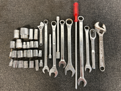 Tools Including: Wrenches, Sockets and More