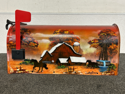 Custom Painted Mailbox
