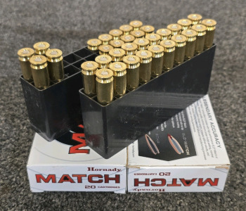 (24) 6.5 Creedmoor Hornady Match Ammunition