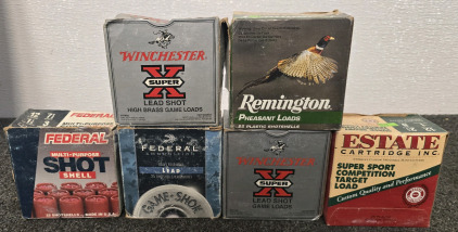 Assorted 12ga Ammunition- 1 Full Box And 4 Partial Boxes
