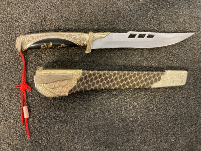 Gold & Black Knife