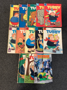 (1) Batman Comic, & (12) Marge&rsquo;s Tubby Comics