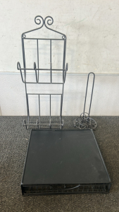 Wine Glass Holder, Paper Towel Holder, Organizer Tray
