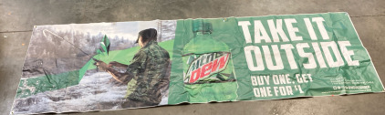 Large Mountain Dew Sign