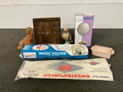 Assorted Ceramic Animals, Household Items, & More