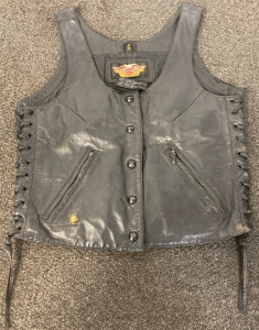 Harley-Davidson Black Leather Vest