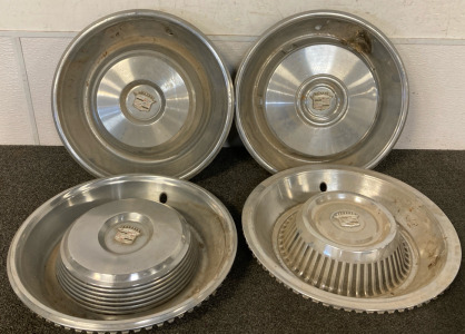 (4) Cadillac Hubcaps