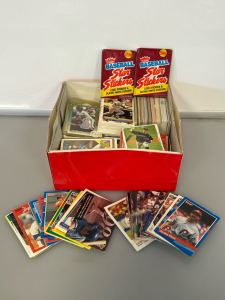 Box With Mixed Baseball Cards