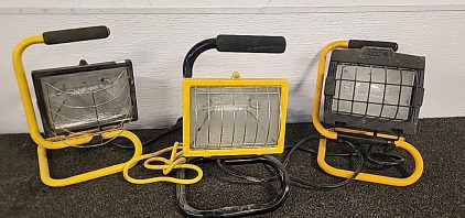 3 Job Light Flood lights .. Gold mining Sifting Pans and Prospecting Pan..
