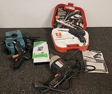 Drill Doctor Drill Bit Sharpener... TrueValue 3/8" VSR Drill... WEN Smoldering Gun ... and Glue Gun..