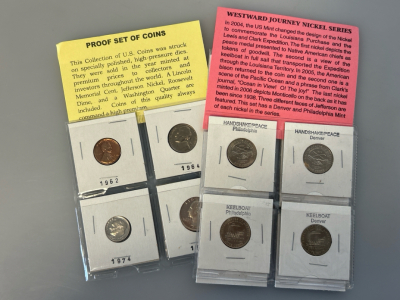 Proof Set of Coins and Westward Journey Nickel Series