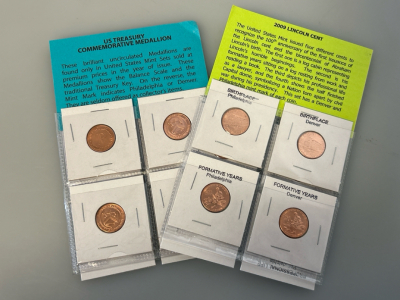 U.S. Treasury Commemorative Medallions and 2009 Lincoln Cents