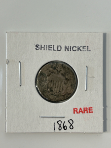 Rare 1868 Shield Nickel