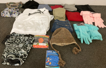 Puma White Sweatshirt, Orange Rain Poncho, Jeans and More!