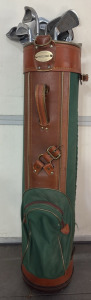 Professional Gold Bag With Jack Nicklaus Golden Bear Clubs