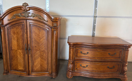 Real Wood Bottom And Top TV Stand And Dresser
