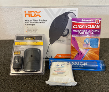 Water Filter Pitcher, Cleaning Pad & More