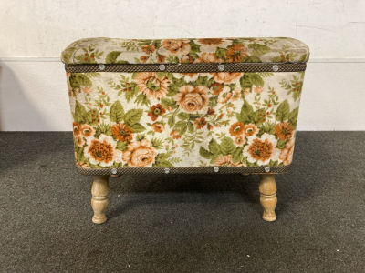 Floral Foot Stool