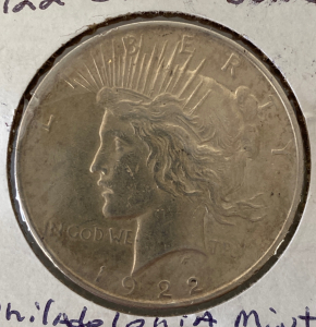 1922 Silver Peace Dollar