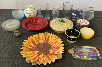 Sun Plate, Glassware, & Bowls