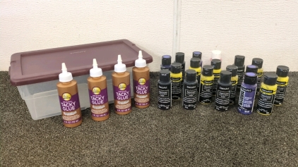 Acrylic Satin Paint and Tacky Glue