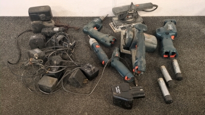 Bin of Power Tools