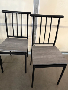 (4) Metal Chairs