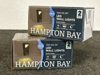 Set Of (4) Hampton Bay LED Wall Lights