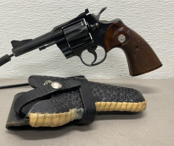 Colt Trooper Model .357 Magnum Caliber, Revolver W/ Eubanks Pioneer Leather Holster