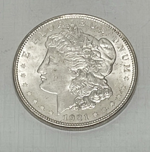 1921 Morgan Silver Dollar Coin