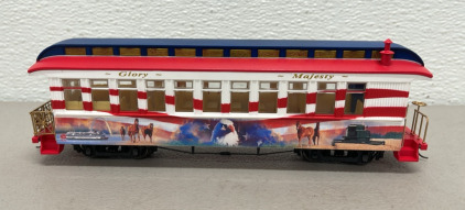 Hawthorn Village Spirit Of America &ldquo;Glory & Majesty Observation Car&rdquo; Electric Train And Track W/ C.O.A.