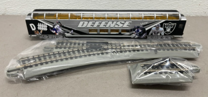 Hawthorn Village &ldquo;The Oakland Raiders Defense Dome Car&rdquo; Electric Train And Track W/ C.O.A.