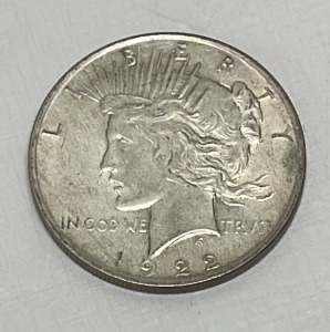 1922 Silver Peace Dollar Coin