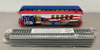 Hawthorn Village &ldquo;Pioneer & Exploration Combine Car&rdquo; Electric Train And (4) Piece Track W/ C.O.A.