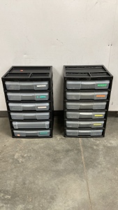 (2) Storage Containers w/ Drawers