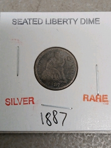 1887 Seated Liberty Dime