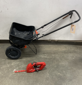 Scott&rsquo;s Broadcast Spreader & Electric Hedge Trimmer