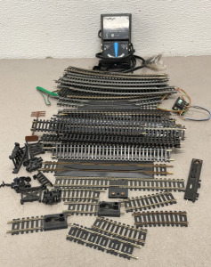 H.O. Train Set Tyco Pak 1 Transformer, (24) Straight Track, (18) Curved Track, Bag Of Track Tacks +