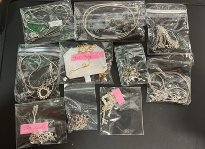 (10) Assorted 925 Sterling Silver Necklaces